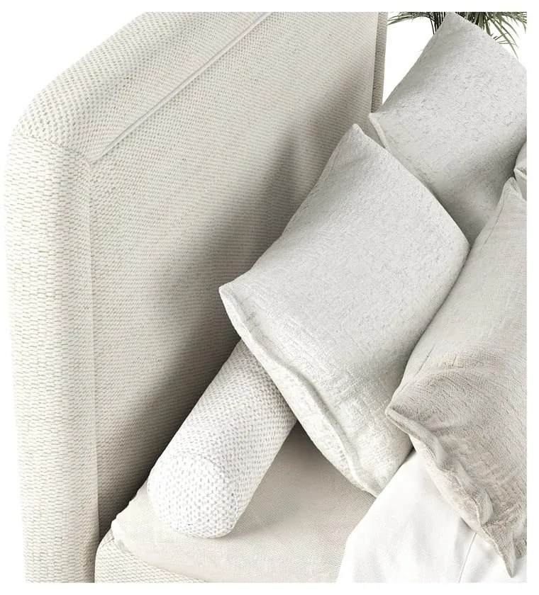 Krémszínű boxspring ágy 160x200 cm Dove – Maison de Rêve