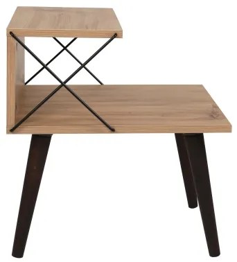 Éjjeli szekrényke CROSS 55x50 cm barna