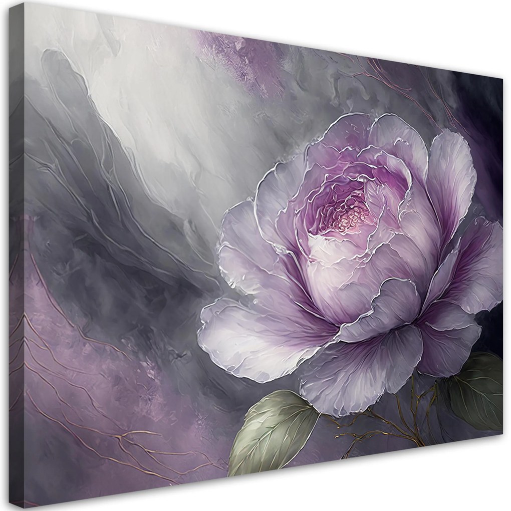 Gario Vászonkép Absztrakt bazsarózsa virág Méret: 120 x 80 cm