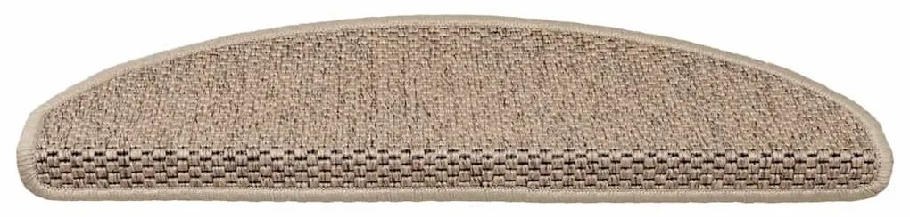 15 db szizál hatású homokszínű öntapadó lépcsőszőnyeg 65x21x4cm