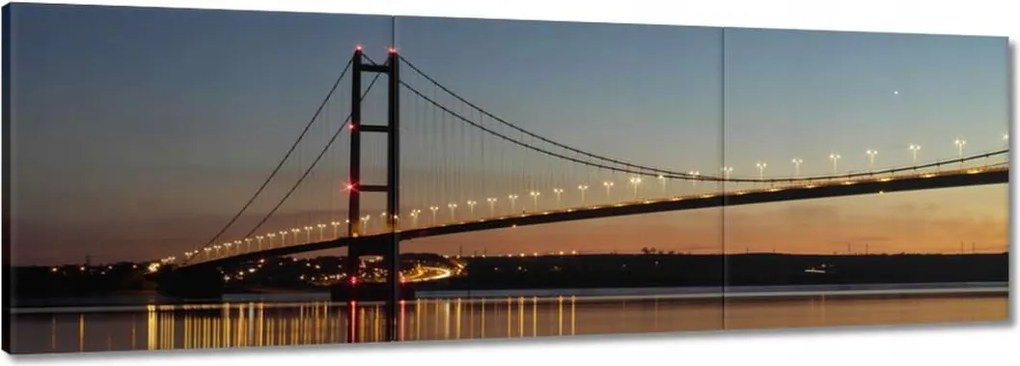 Képek 150x50 Megvilágított híd éjszaka