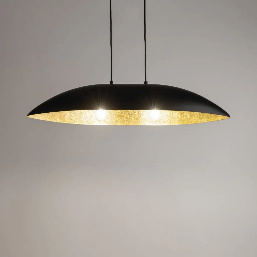 SIGMA LIGHTING 40633 GONDOLA Modern Függesztett Lámpa Fekete, Arany E27 IP20