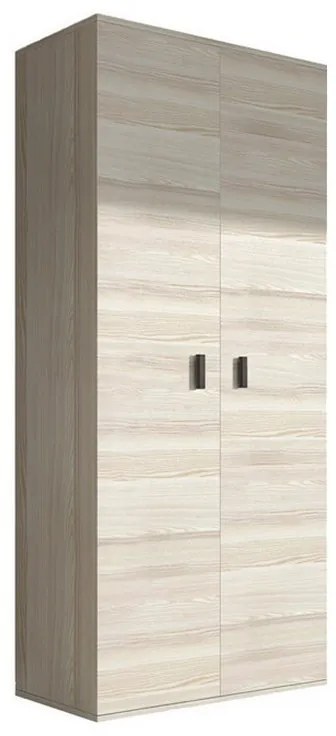 Nelly Kétajtós gardrób szekrény kőris - ezüst tölgy N