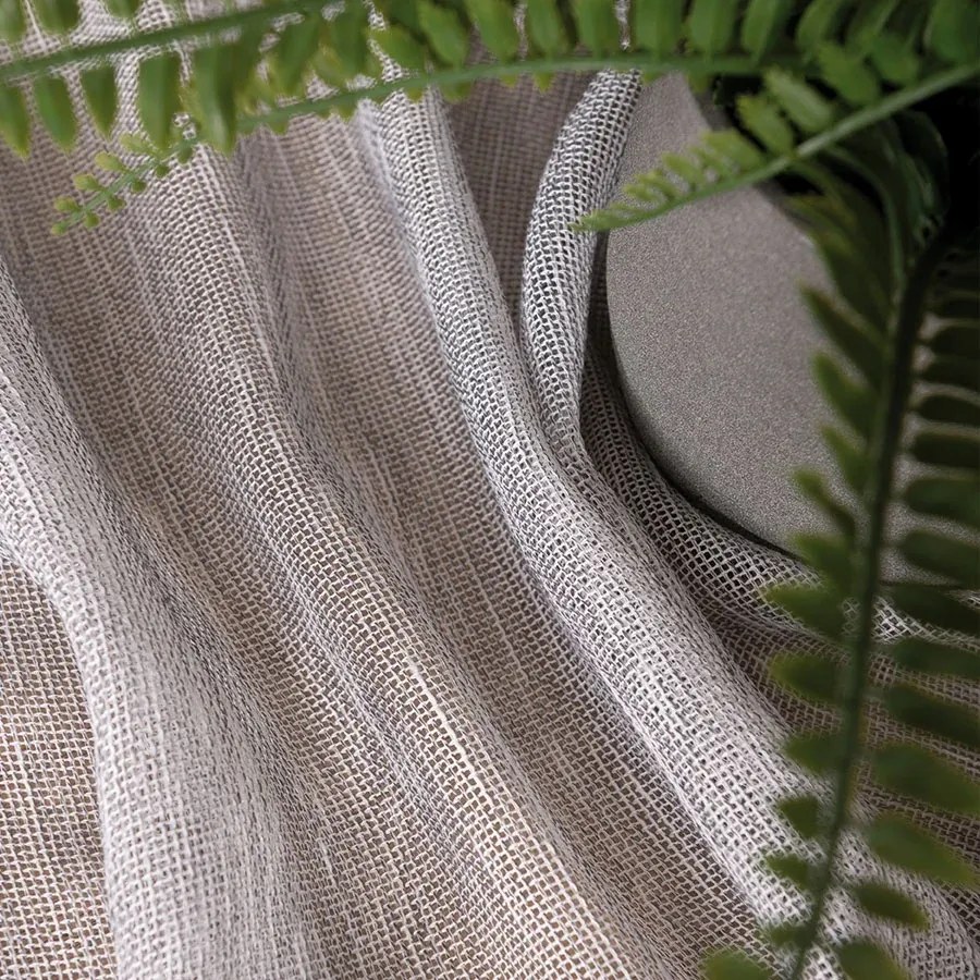 Ólomfüggöny Hálós Bukla Hosszú Nappali Erkély Dalida 300cm fehér-szürke