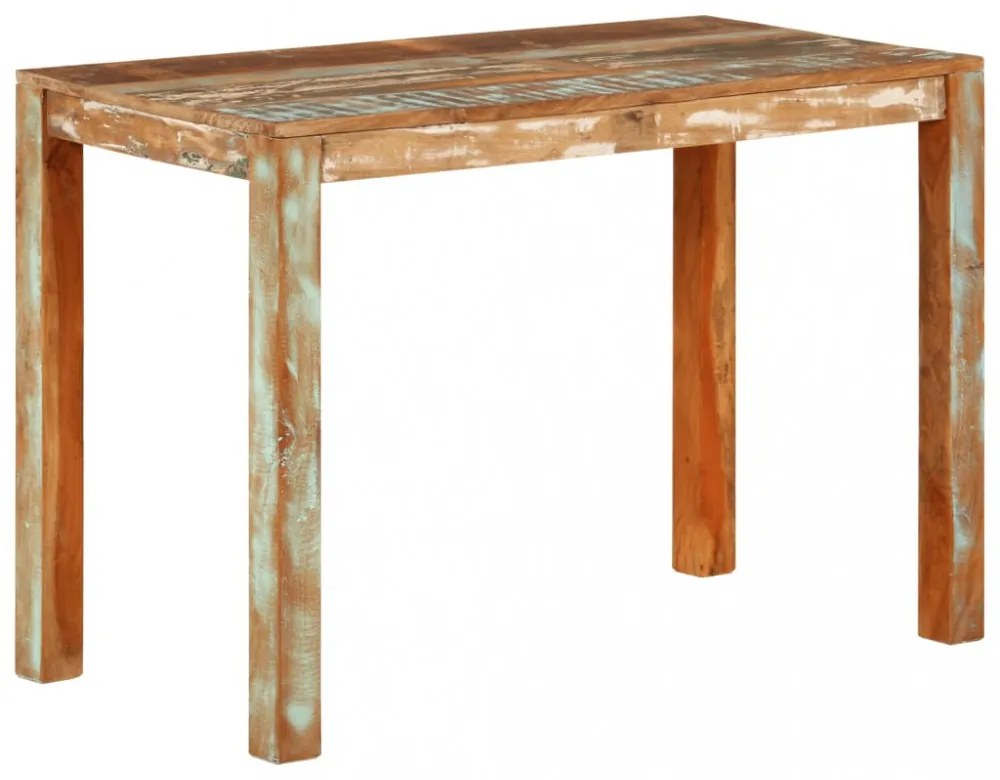 tömör újrahasznosított fa étkezőasztal 110 x 55 x 76 cm