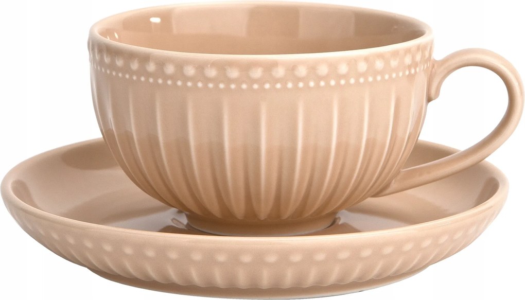 250ml-es csésze csészealjjal Mosaique Beige Anyák napi ajándék