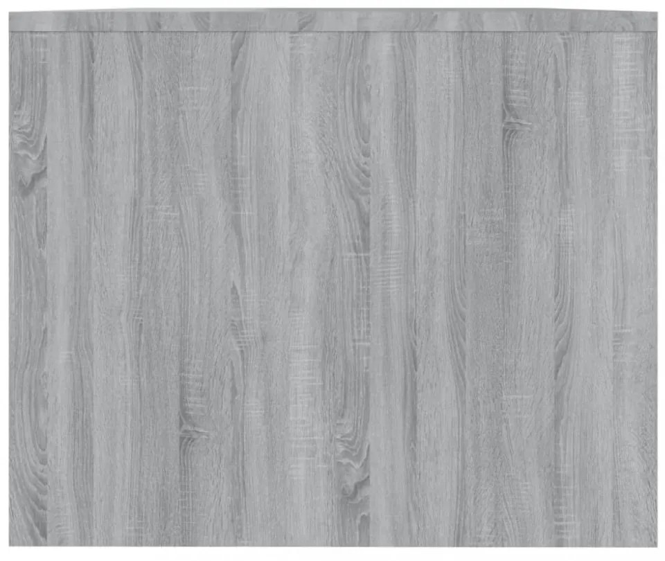 szürke sonoma szerelt fa dohányzóasztal 90x50x41,5 cm