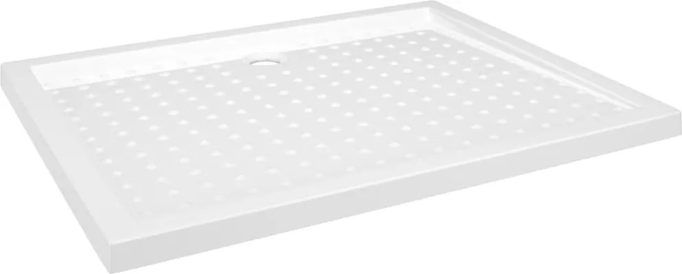 vidaXL fehér pettyes ABS zuhanytálca 80 x 100 x 4 cm