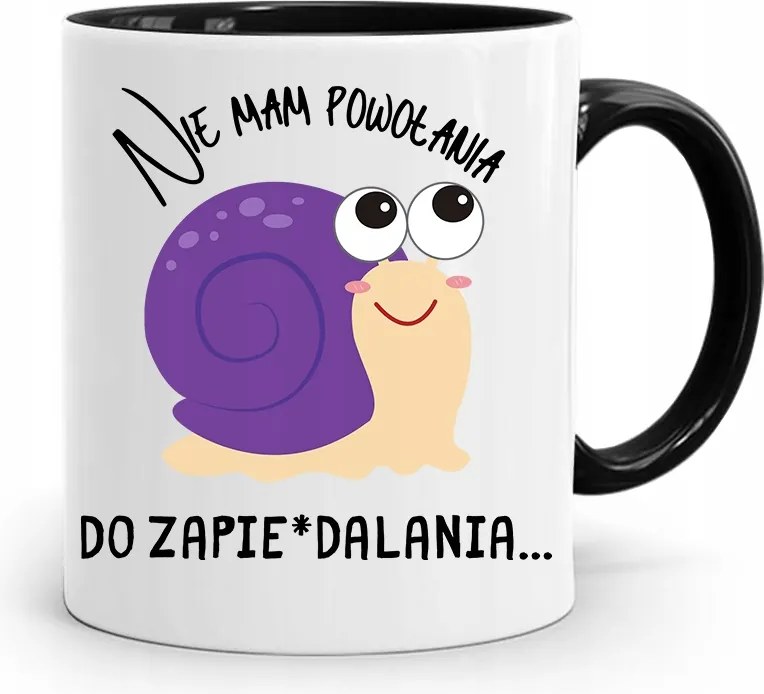 Bögre Fekete Vicces Nincs Hivatásom fényképes nyomtatással