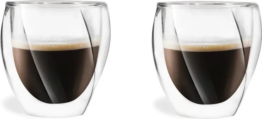Duplafalú bögre szett cappucinóhoz, 2 db-os 250 ml Cristallo – Vialli Design
