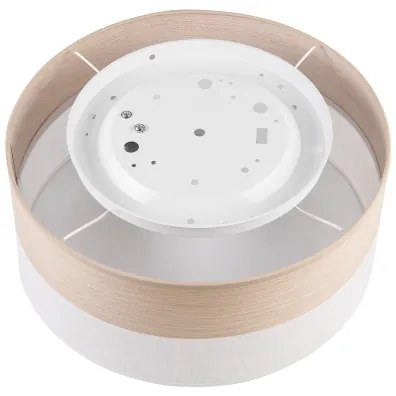 Mennyezeti lámpa SIRJA WOOD 1xE27/15W/230V átm. 35 cm fehér/tölgy