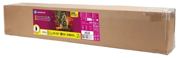 Aigostar - LED kültéri karácsonyfa 205xLED/6W/230V/8 funkció 180 cm IP44 meleg fehér
