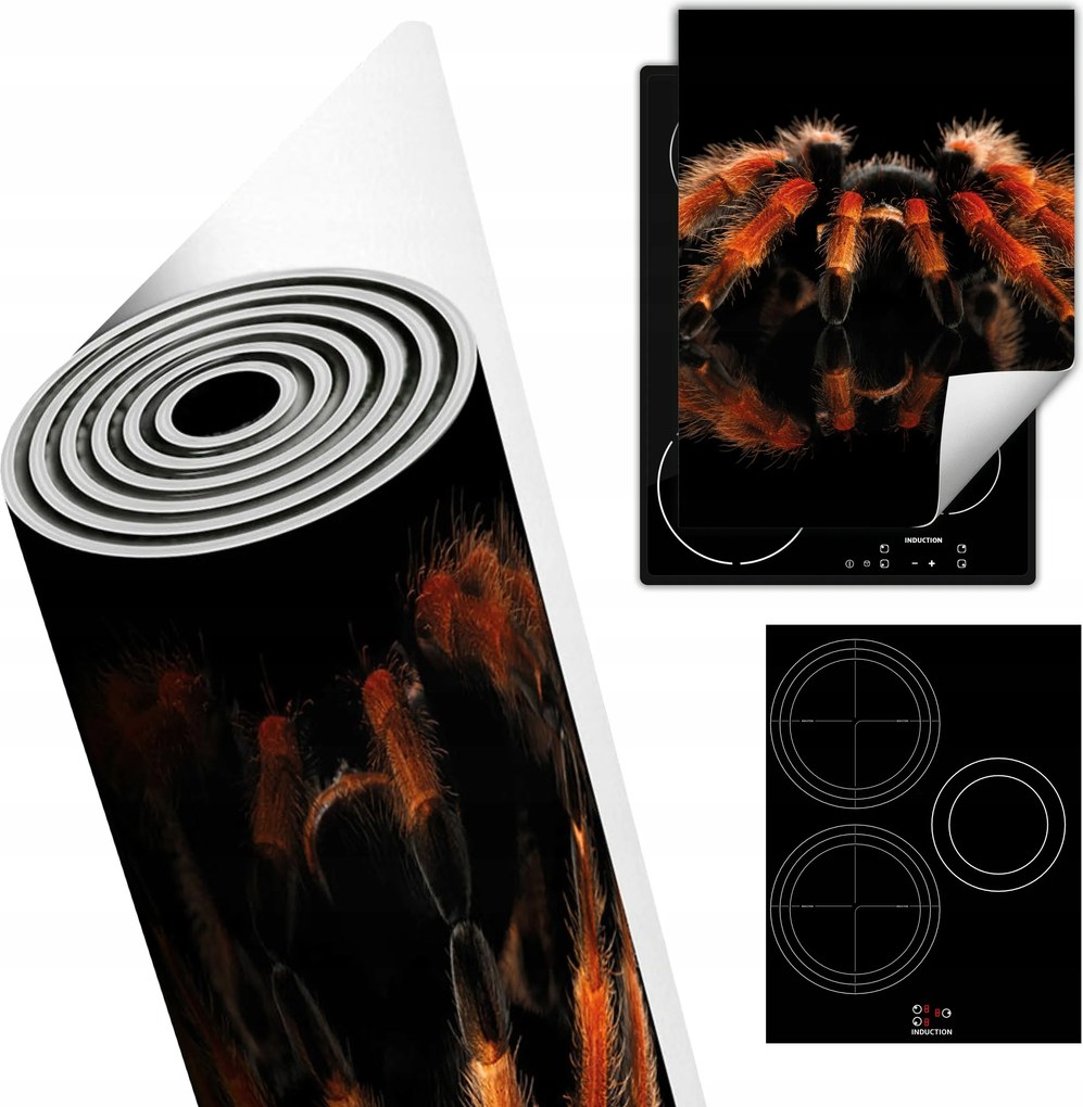 Tűzhelyvédő Szőnyeg Asztali Dekoráció 40x52 fekete pók