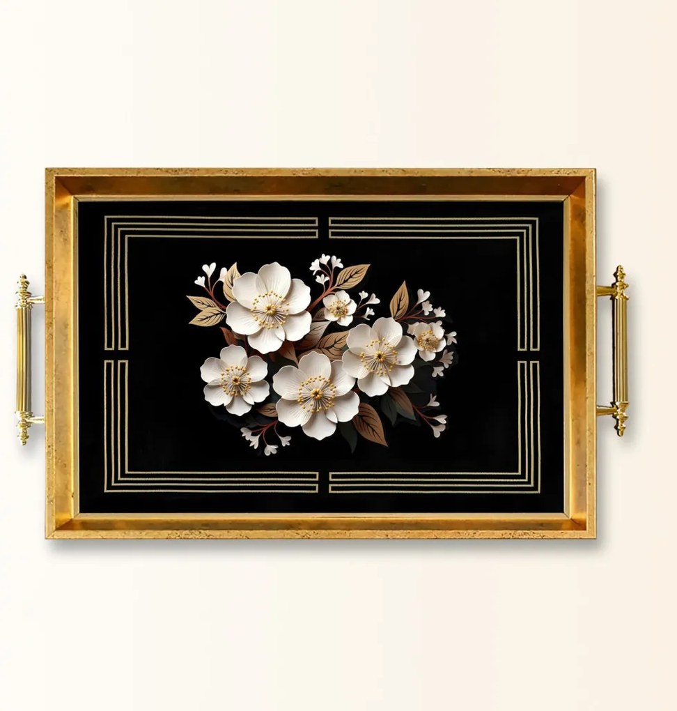 Üveg tálca, 38×24 cm – TPEA9934