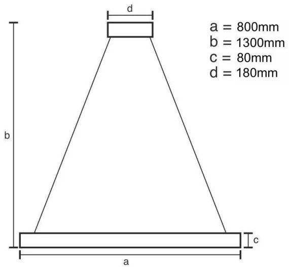 LED állítható fényerejű kristály csillár kábellel LED/50W/230V + DO