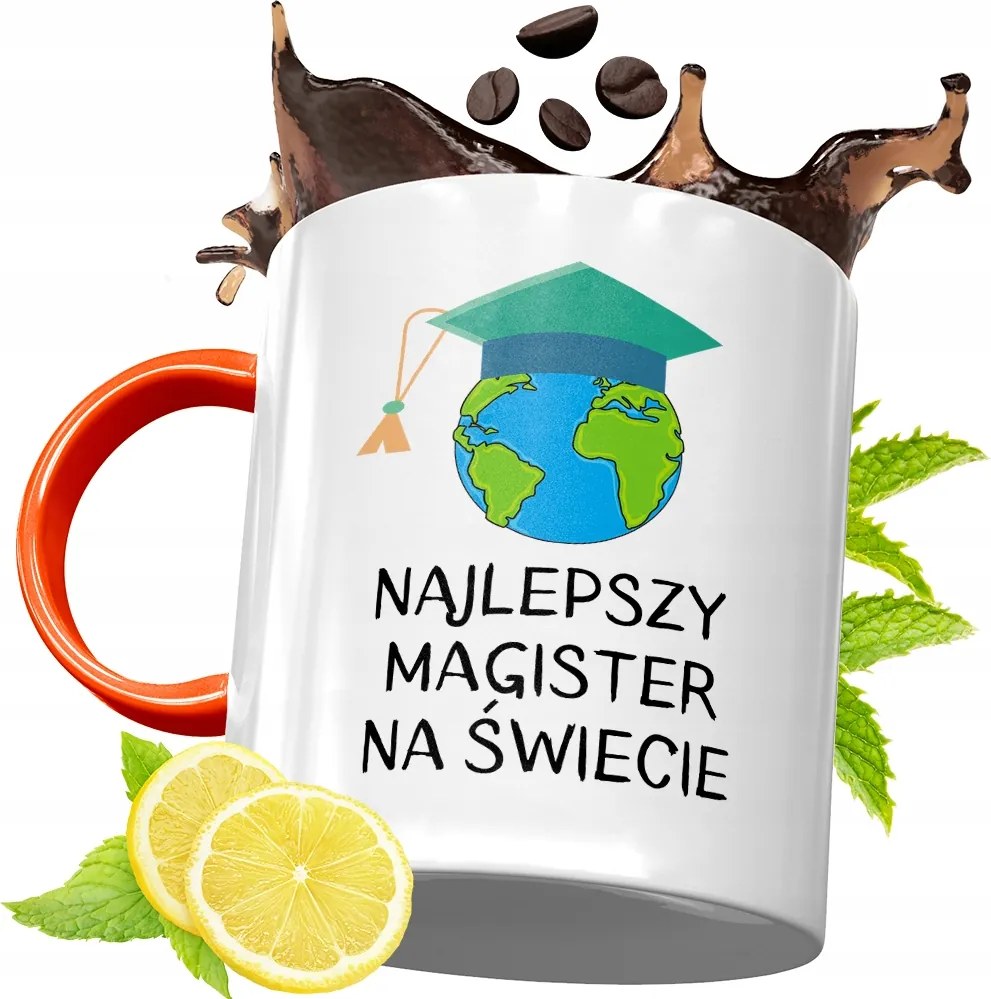 Narancssárga Bögre Mester Ajándék fényképes nyomtatással