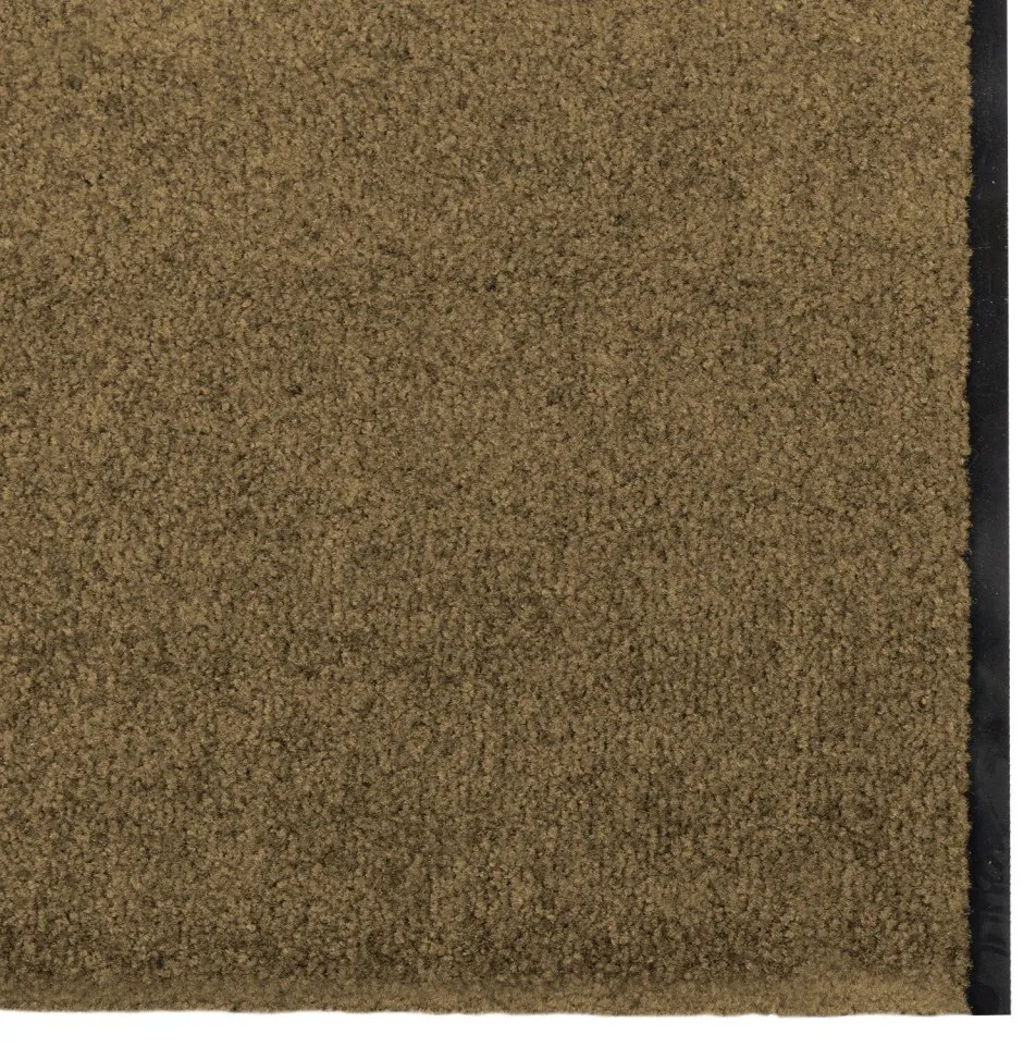 Ajtószőnyeg Barna és fekete 120 x 350 cm Poliamid és PVC