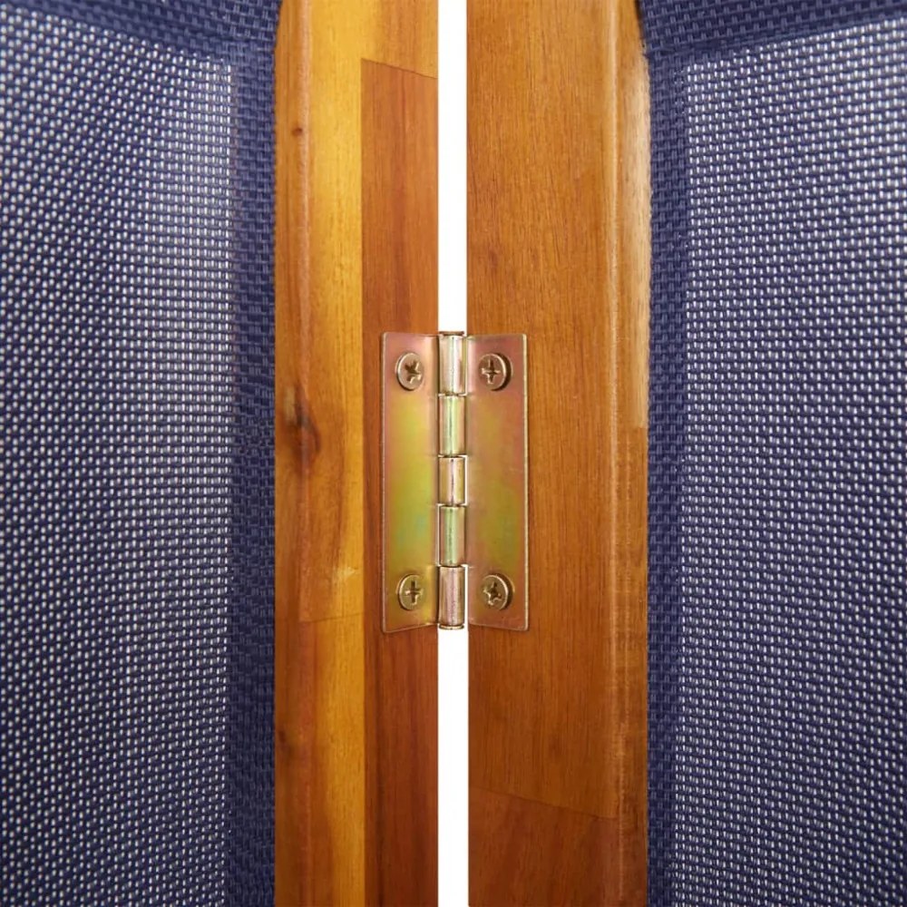 sötétkék 5 paneles térelválasztó 350 x 180 cm