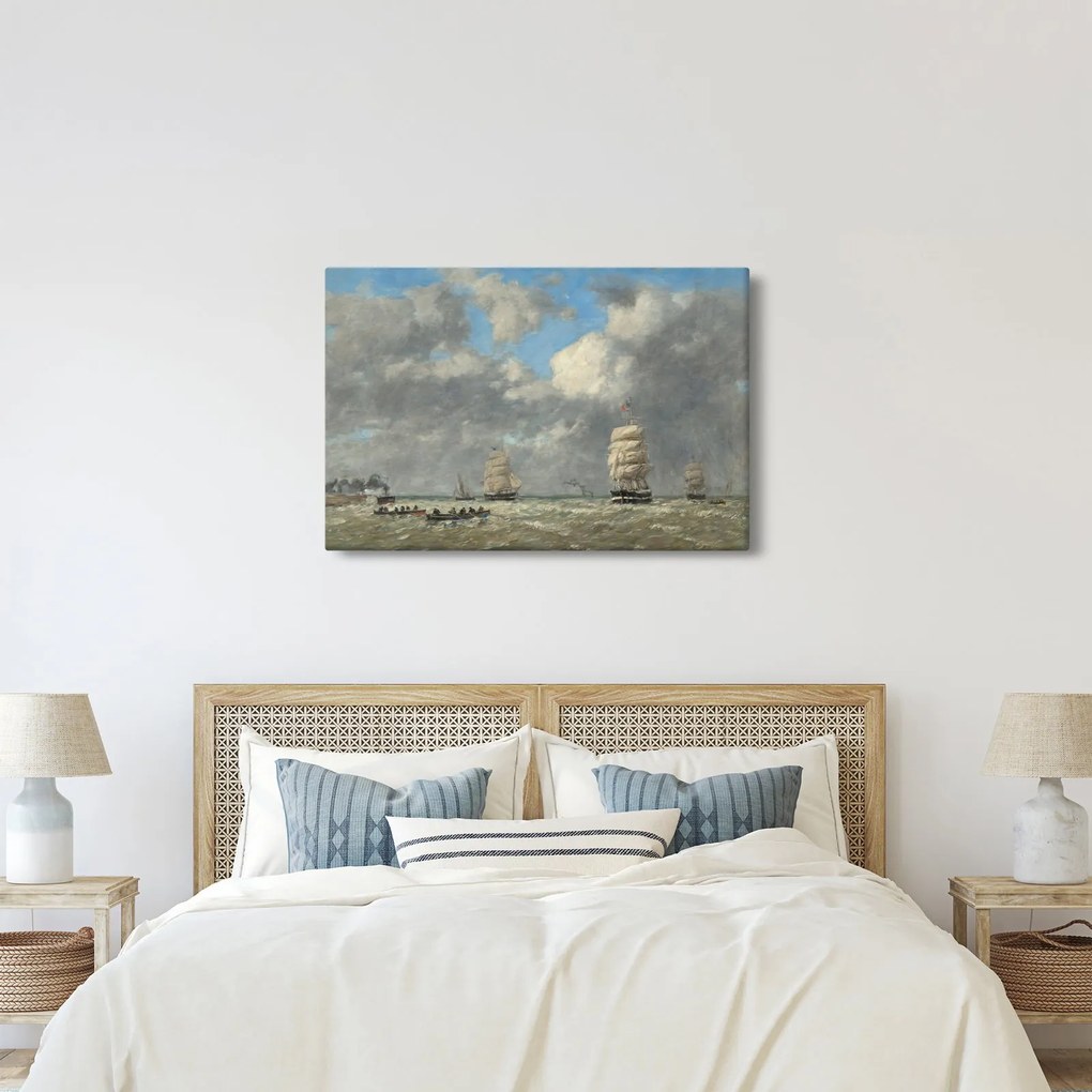 Kép - Eugène Boudin, Le Havre, reprodukciók (90x60 cm)