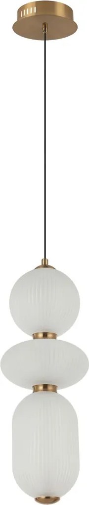 Italux modern függeszték nico fehér fekete arany itxpnd-8545-3-ab-wh