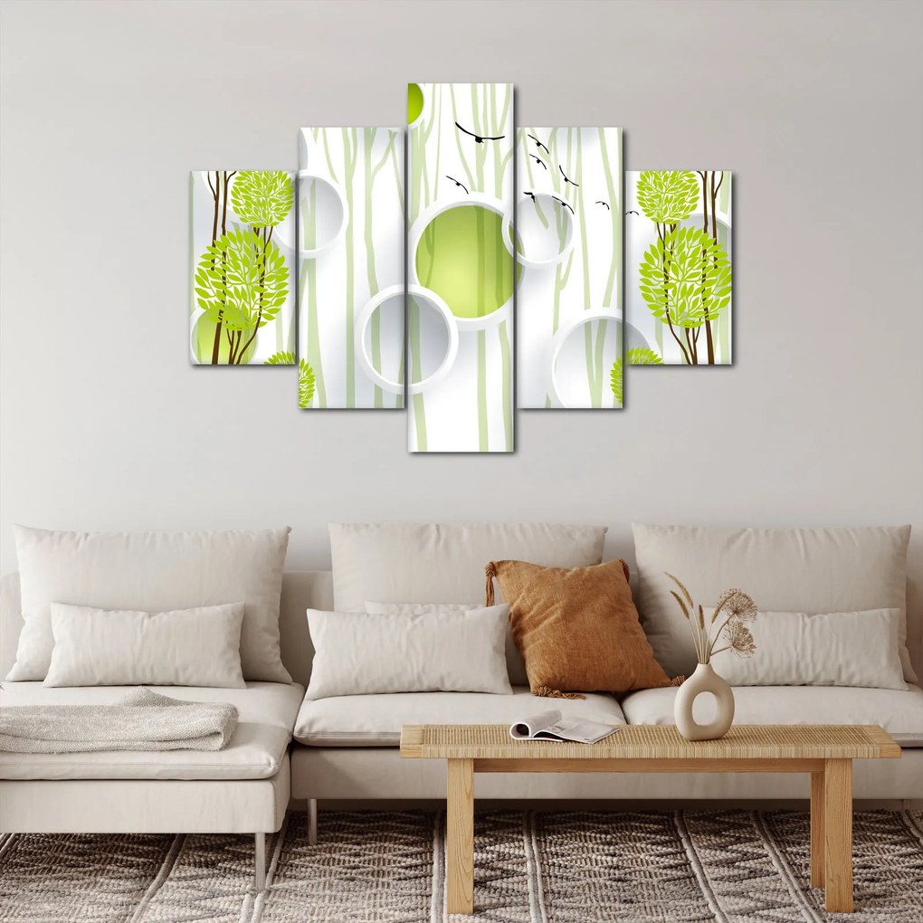 Az absztrakció képe a fákkal (150x105 cm)