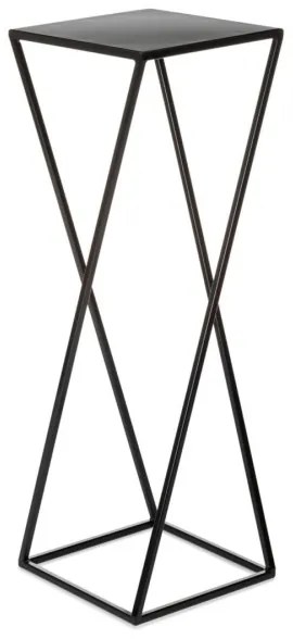 Virágállvány 70x24 cm fekete színben