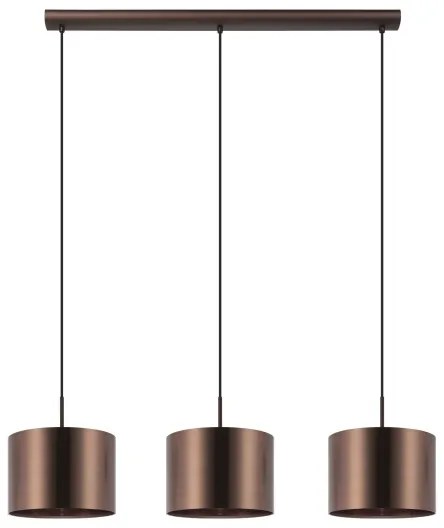 Eglo 39357 - Csillár zsinóron SAGANTO 1 3xE27/60W/230V réz