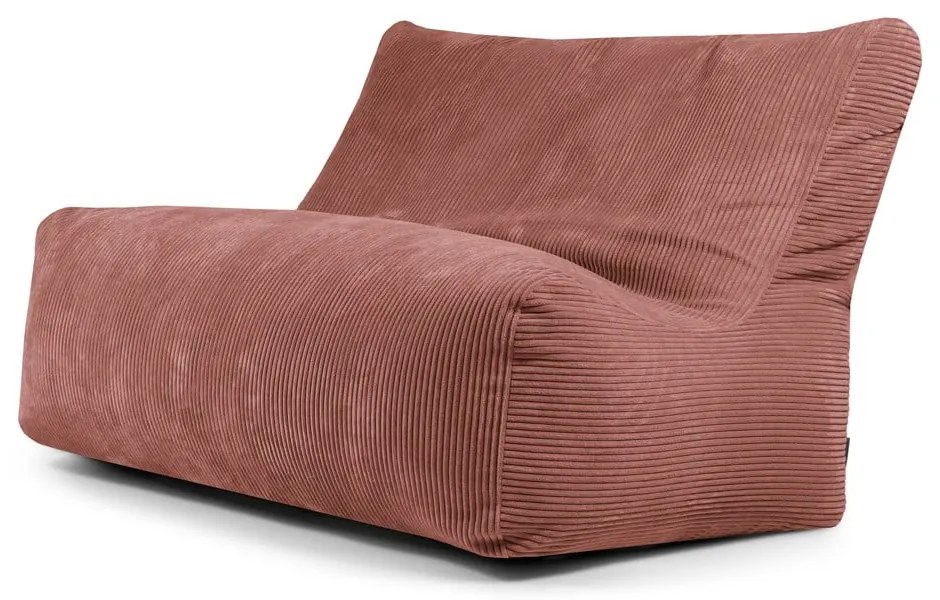 Téglavörös kordbársony babzsákfotel Sofa Seat Lounge – SLOWDOWN