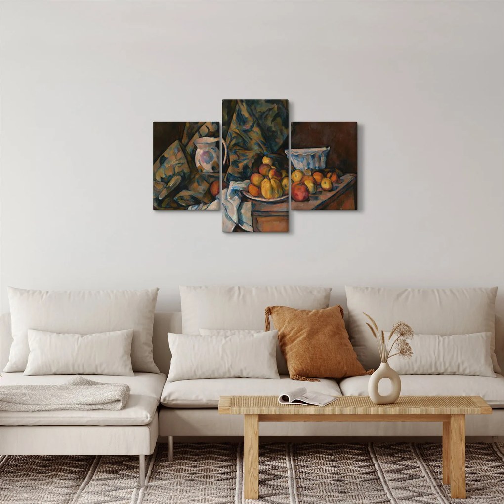 Kép - Paul Cézanne, Still Life with Apples and Peaches, reprodukciók (90x60 cm)