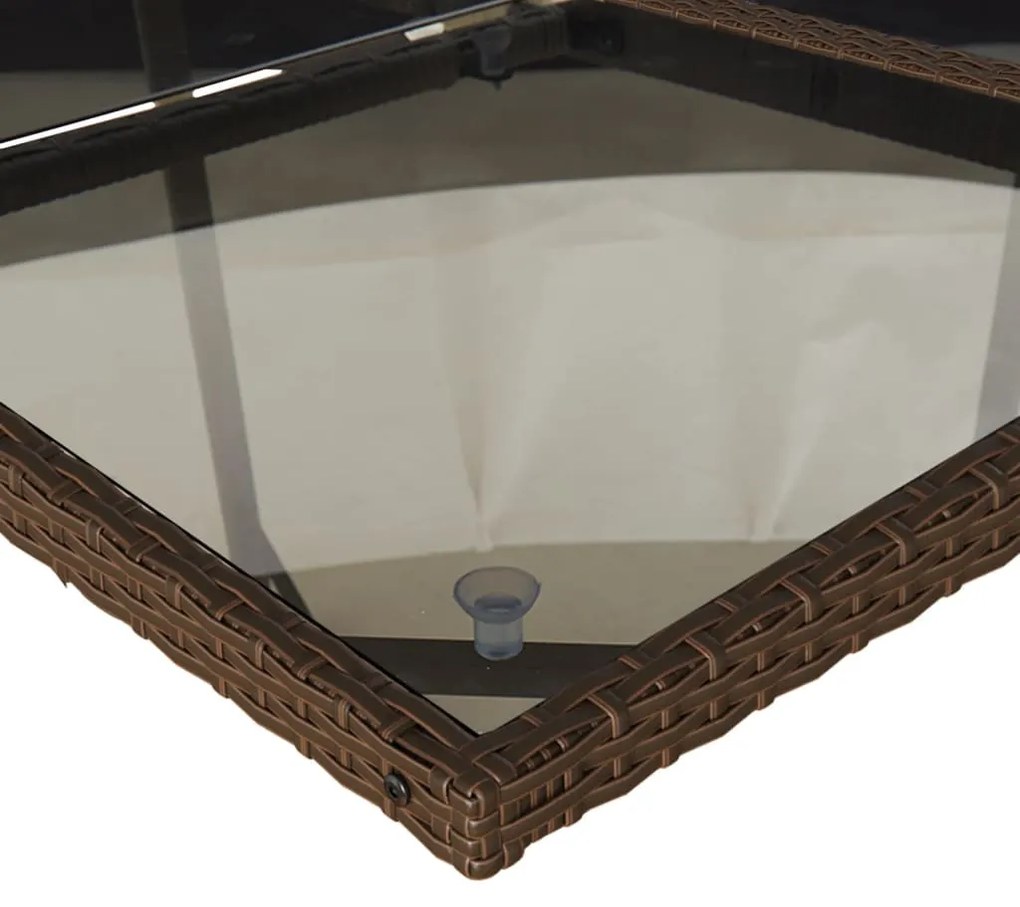 vidaXL 13 részes barna polyrattan kerti ülőgarnitúra párnákkal