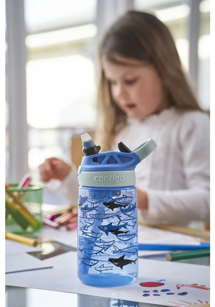 Contigo Gyermekpalack Easy Clean 420 ml BlueSharks