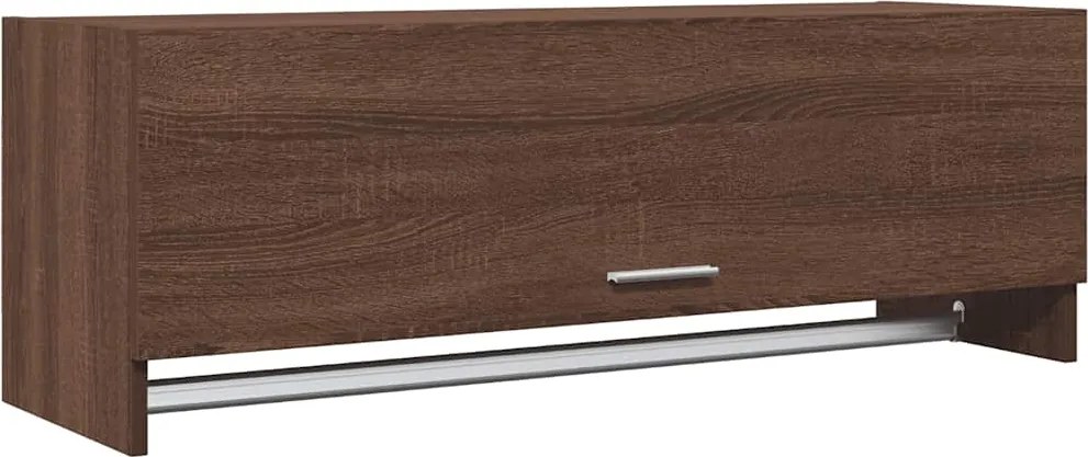 vidaXL barna tölgy színű szerelt fa ruhásszekrény 100 x 32,5 x 35 cm