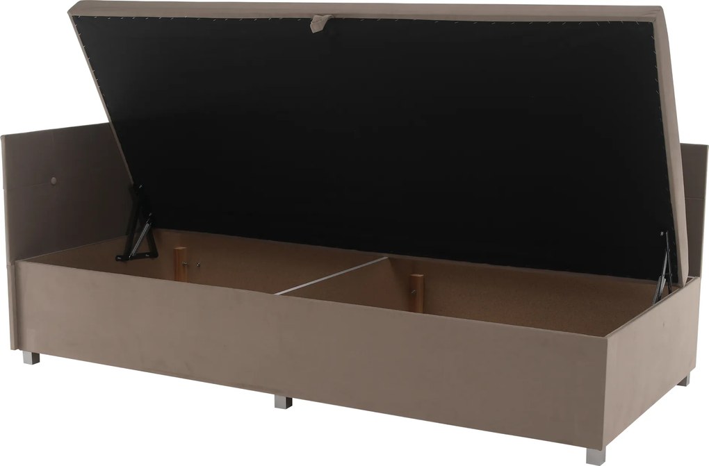 Heverő tárolóhellyel, bézses szürke, AURIA UNI