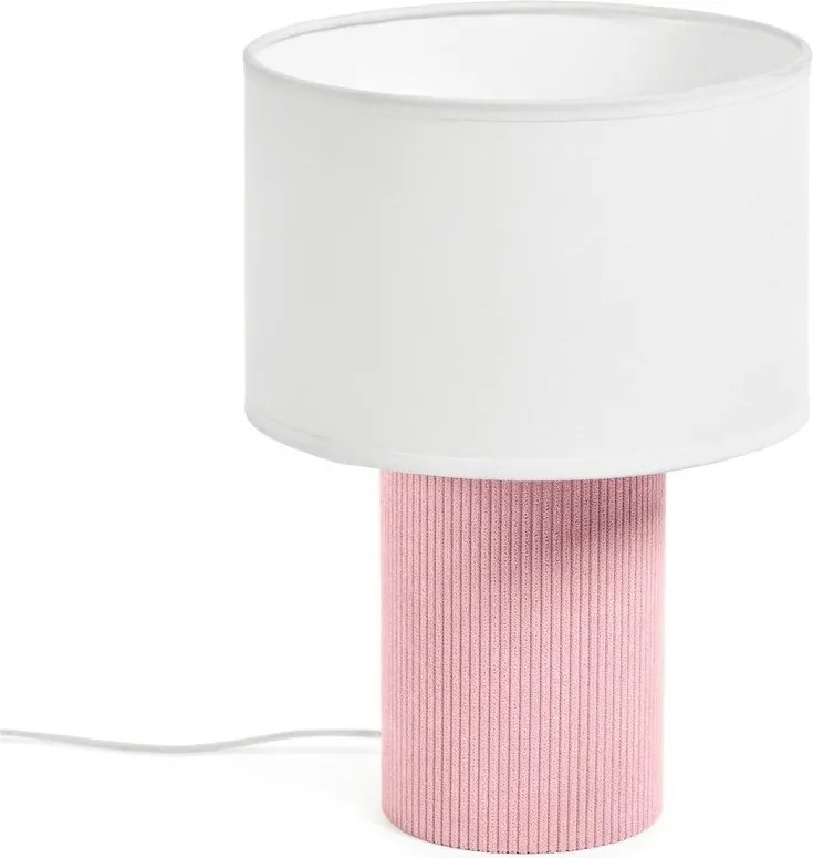 Fehér-világos rózsaszín gyerek éjjelilámpa Bianella – Kave Home
