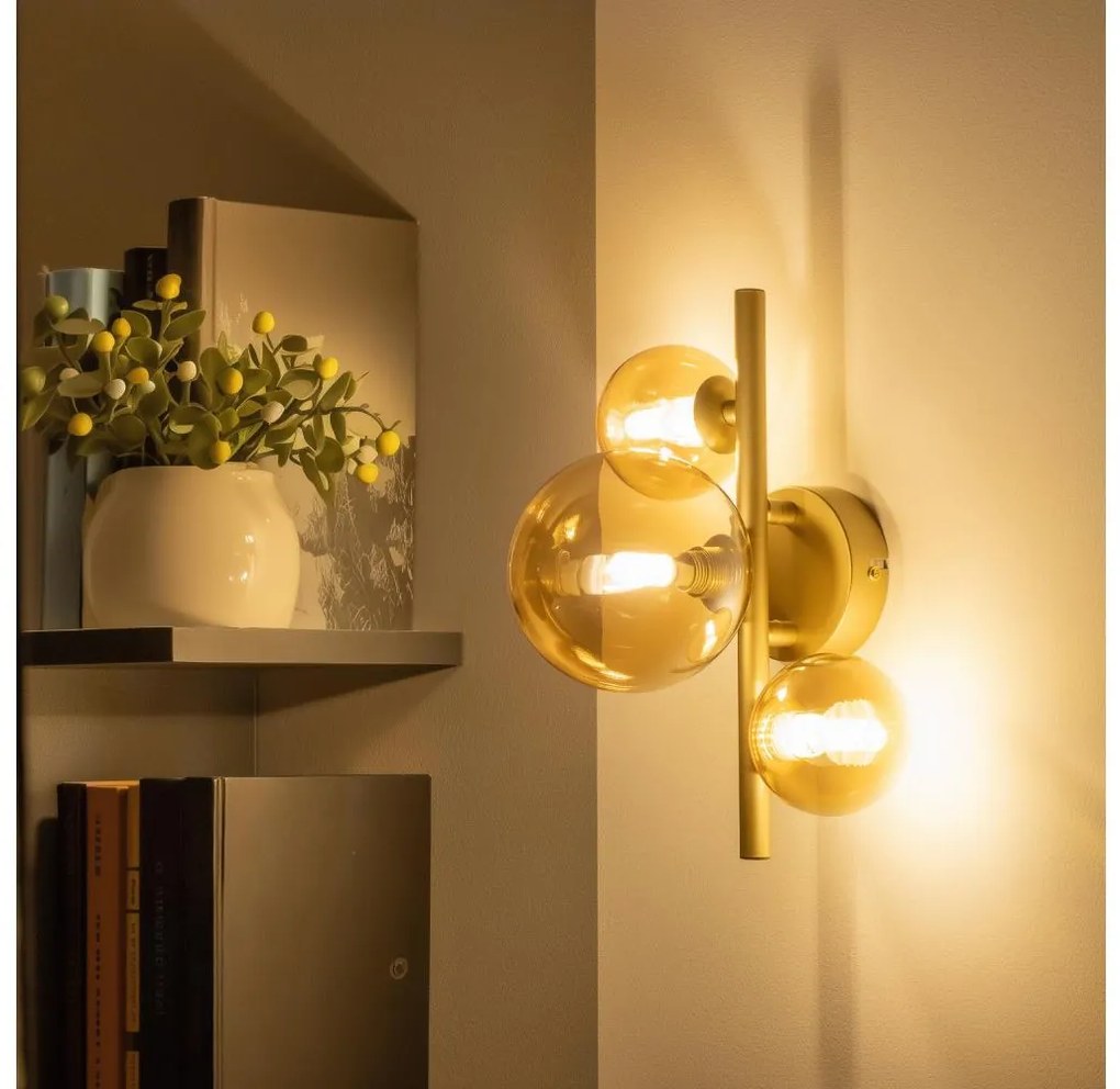 Brilagi - LED Fali lámpa MILLA 3xG9/3W/230V arany