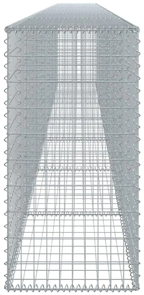 horganyzott vas gabion kosár fedéllel 700 x 50 x 100 cm