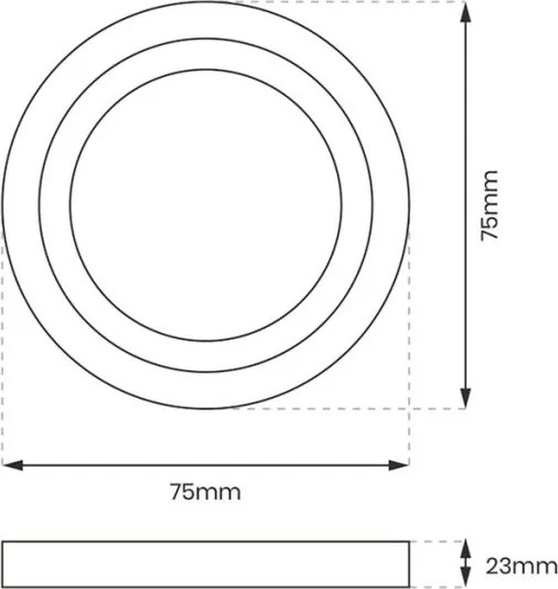 Eko Light OTI EKS634 Beépíthető lépcsőházi lámpa 1x0.6W/LED 4000K 13lm IP20