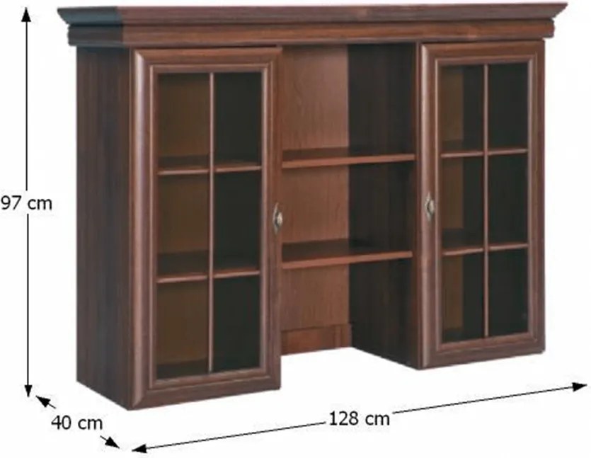 Vitrín szekrény, samoa king, KORA KN4