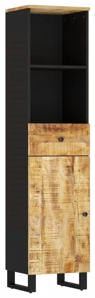 4 részes tömör mangófa fürdőszobai bútorszett