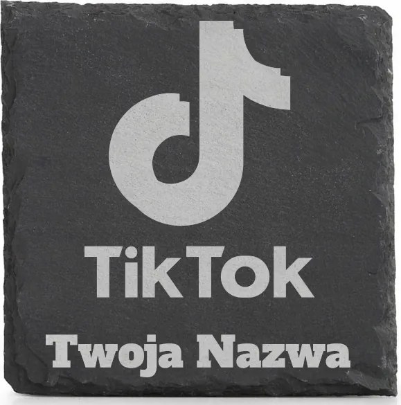 Személyre szabott kő alátét x4 Tik Tok bögre Az Ön neve