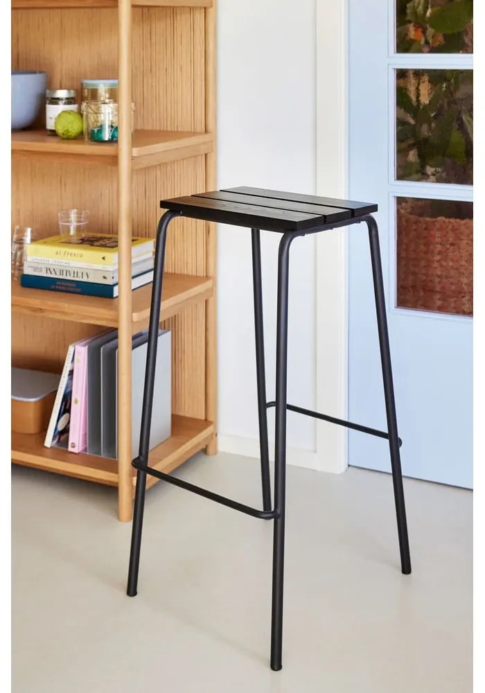 Fekete bárszék szett 2 db-os (ülésmagasság 76 cm) Stilt – Hübsch