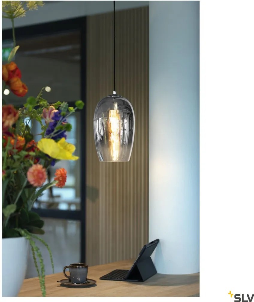 SLV 1006398 PANTILO Modern Függesztett Lámpa Króm E27 IP20