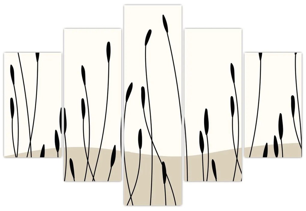 Kép - Grafikus rét N⁰3 (150x105 cm)