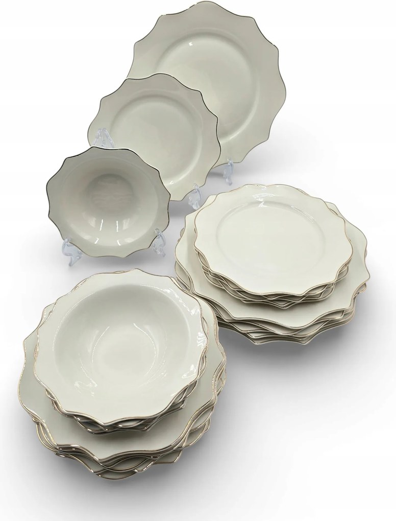 Ebédlő szett Tányér Tál 24 el 6 személyes