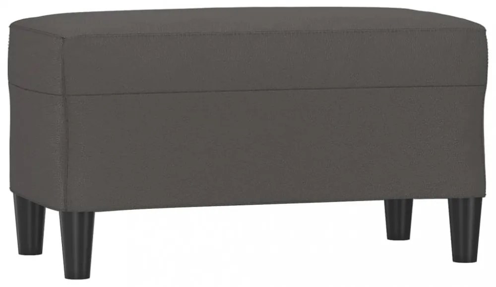 vidaXL szürke műbőr pad 70 x 35 x 41 cm