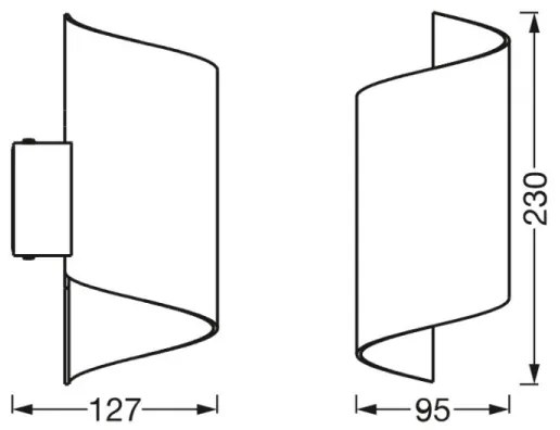 Ledvance - LED Dimmelhető fali lámpa SMART+ TWIST LED/12W/230V Wi-Fi