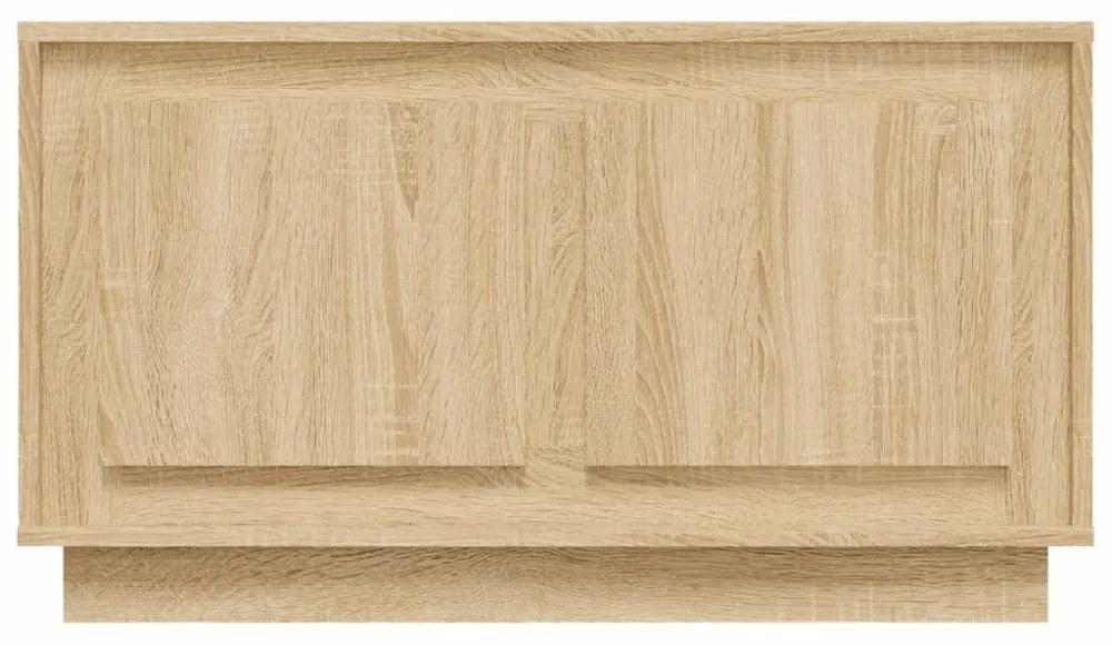 sonoma tölgy színű szerelt fa fali TV-szekrény 80x35x45 cm
