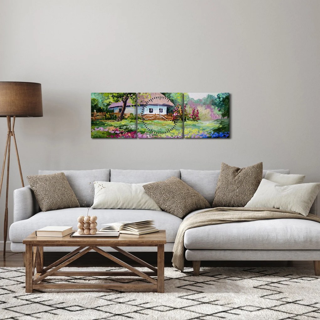 Kép - Vendégház (órával) (90x30 cm)