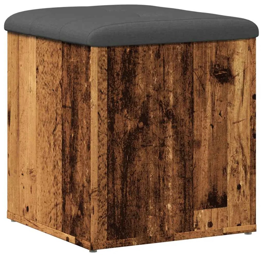 tárolópad antik fa 42 x 42 x 45 cm szerelt fa