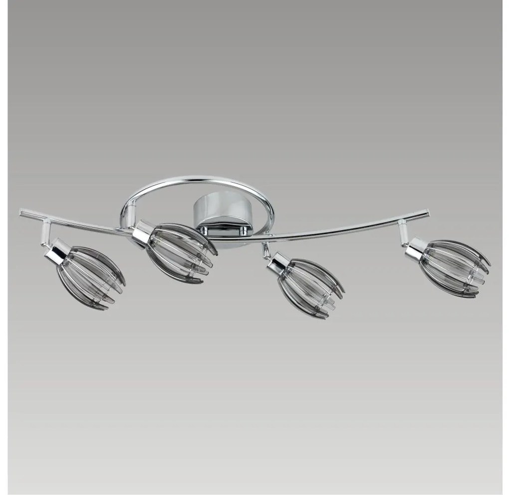 Prezent 61210 - Spotlámpa EZZO 4xG9/33W/230V füstszínű